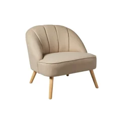 Fauteuil Anova - velours beige 207313A