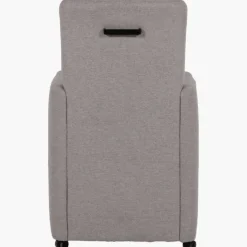Fauteuil avec accoudoirs Aragon tissu gris