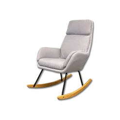 Fauteuil à bascule CH-195139 gris clair