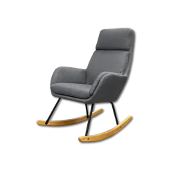 Fauteuil à bascule CH-195139 gris foncé