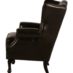 Fauteuil bergere chesterfield 216 Cuir antique brown