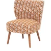 Fauteuil Chiara chenille ambre