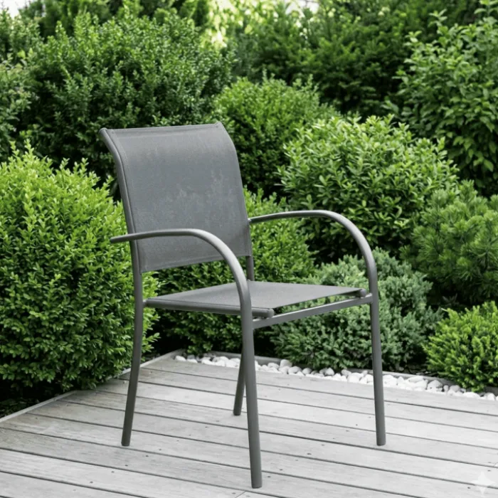 Fauteuil de jardin Kochi gris