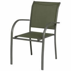Fauteuil de jardin Kochi tissu vert