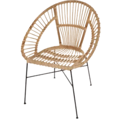 Fauteuil Keko rotin