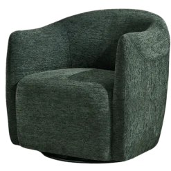 Fauteuil Pivotant Nigel chenille vert