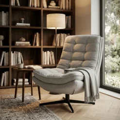 Fauteuil Pivotant Yvone silver
