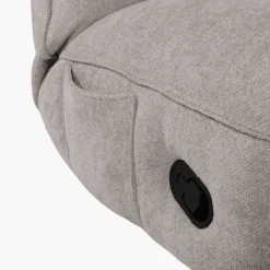 Fauteuil relax manuel Emerald tissu taupe clair