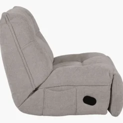 Fauteuil relax manuel Emerald tissu taupe clair