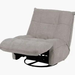 Fauteuil relax manuel Emerald tissu taupe clair