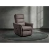 Fauteuil releveur Mayenne en tissu gris foncé