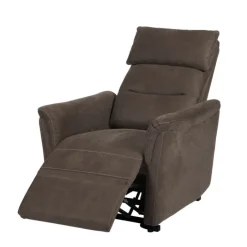 Fauteuil releveur Mayenne en tissu gris foncé