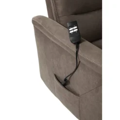 Fauteuil releveur Mayenne en tissu gris foncé