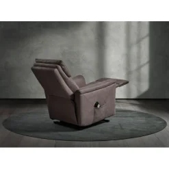 Fauteuil releveur Mayenne en tissu gris foncé