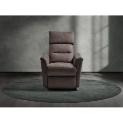 Fauteuil releveur Mayenne en tissu gris foncé