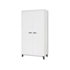 Garderobe 2 portes Evy blanc