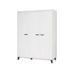 Garde robe 3 portes Evy1 blanc
