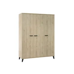 Garde robe 3 portes Evy2 chêne printemps