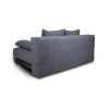 Georgia gris foncé - Canapé convertible avec coffre de rangement