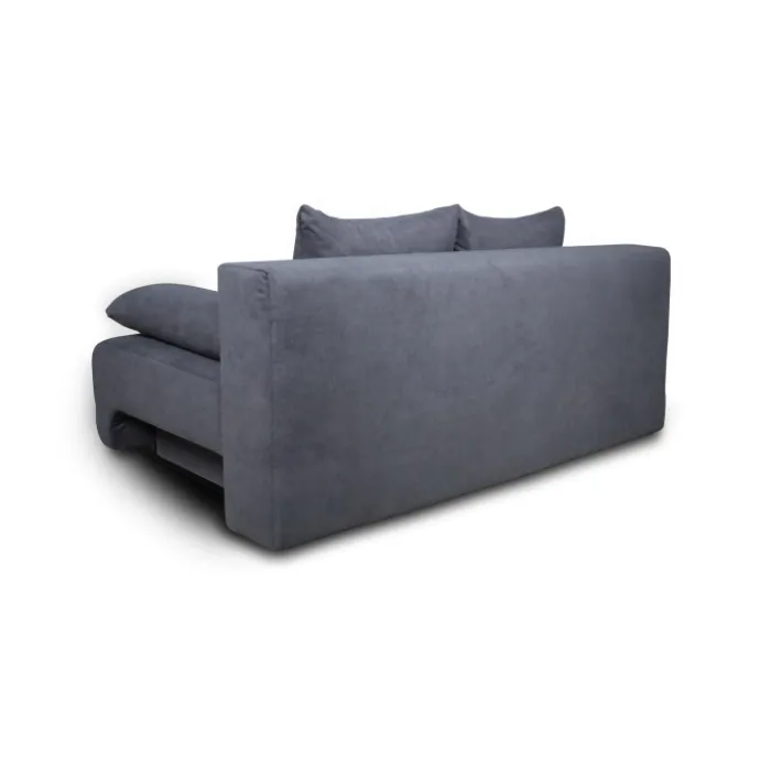Georgia gris foncé - Canapé convertible avec coffre de rangement