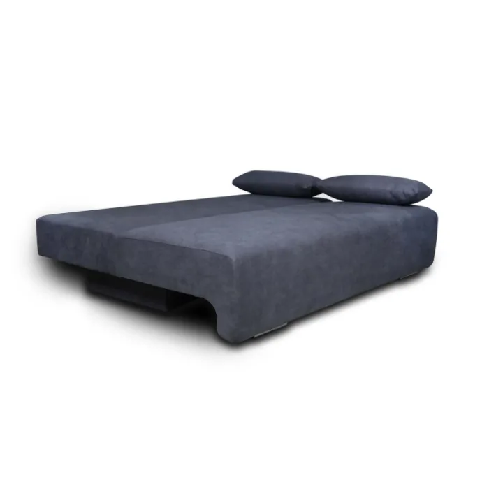 Georgia gris foncé - Canapé convertible avec coffre de rangement