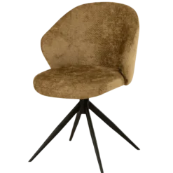 Jane - Chaise pivotante Tissu Movie Curry