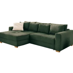Kampen canapé d'angle convertible Vert