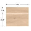 Kit 2 façades Casa tiroir chêne hikory L 45 cm