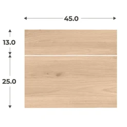 Kit 2 façades Casa tiroir chêne hikory L 45 cm