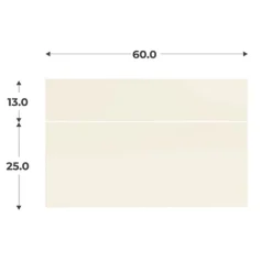 Kit 2 façades Casa tiroir sable L 60 cm