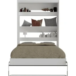 Lit abattant Blanc Home 140 x 190 cm Lift