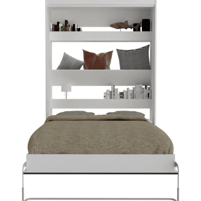 Lit abattant Blanc Home 140 x 190 cm Lift
