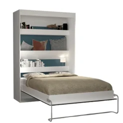 Lit abattant Blanc Home 140 x 190 cm Lift