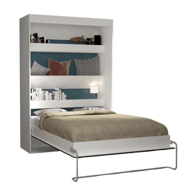 Lit abattant Blanc Home 140 x 190 cm Lift