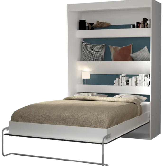 Lit abattant Blanc Home 140 x 190 cm Lift