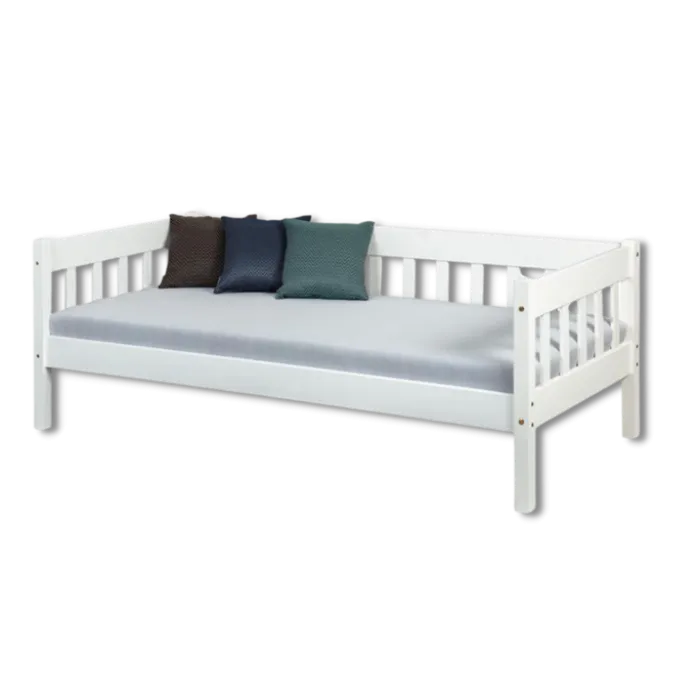 Lit avec sommier 90x200 cm Sintro blanc