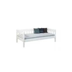 Lit avec sommier 90x200 cm Sintro blanc