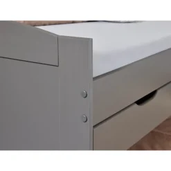 Lit avec tiroir Lena 90x200 cm gris