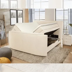 Lit Boxspring Bel Air 180 cm Beige