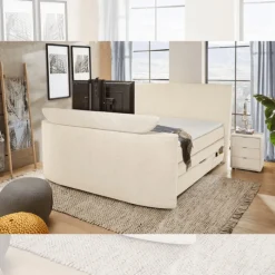 Lit Boxspring Bel Air 180 cm Beige