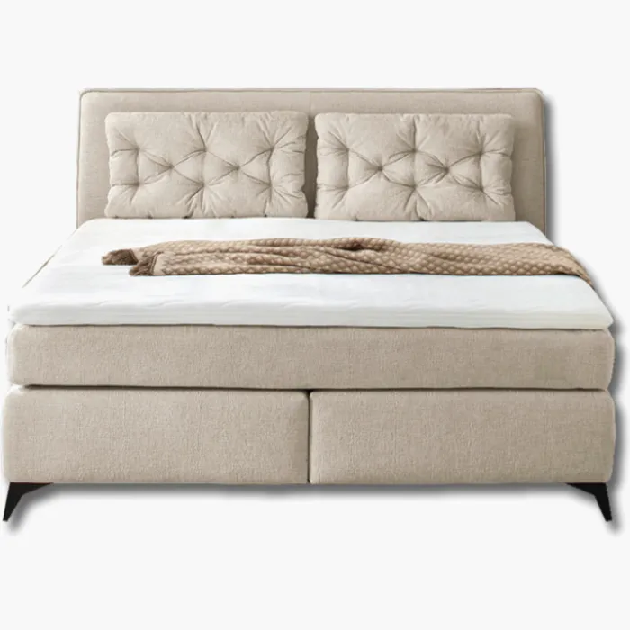 Lit boxspring complet Chalet beige