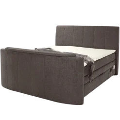 Lit Boxspring 180 x 200 cm Bel Air chenille gris foncé