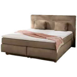 Lit Boxspring - 160 x 200 cm Lit coffre taupe Simone