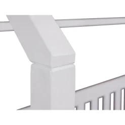 Lit cabane 90x200 Funky blanc (avec sommier)