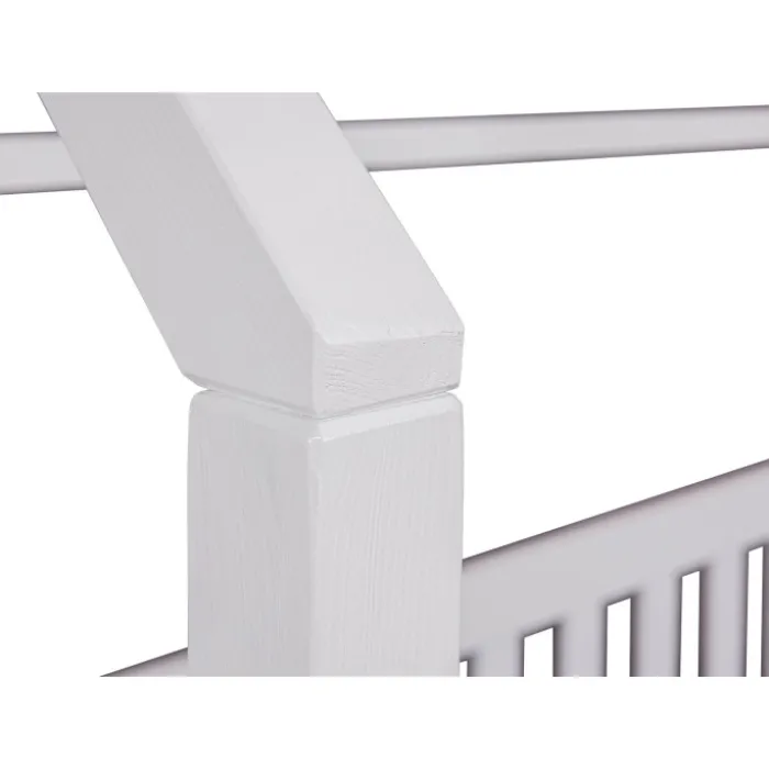 Lit cabane 90x200 Funky blanc (avec sommier)