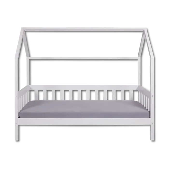 Lit cabane 90x200 Funky blanc (sans sommier)