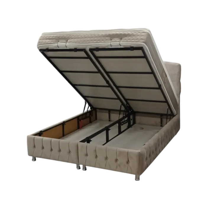 Lit coffre complet Madrid 180x200cm avec matelas Karizma soft 05