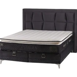 Lit coffre 160x200 Chakra gris