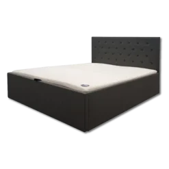 Lit coffre 140x200 Chester/Oxford gris