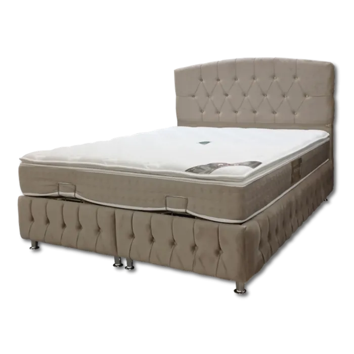 Lit coffre 160x200 Madrid beige